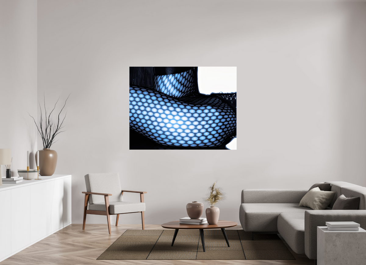 60.6 x 47″, Complete Roberto Rabanne, Fishnet, Paris 1999