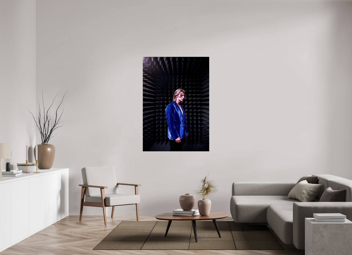 39 x 55.6″, WW ALUM David Bowie anechoic chamber
