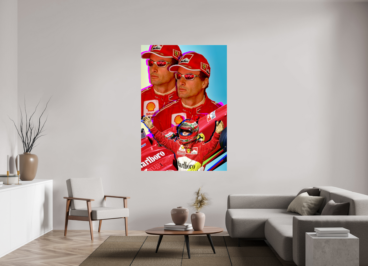 47 x 69.2″, Complete Roberto Rabanne, Eddie Irvine 1999