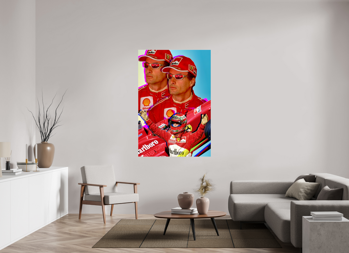 43 x 63.3″, Complete Roberto Rabanne, Eddie Irvine 1999