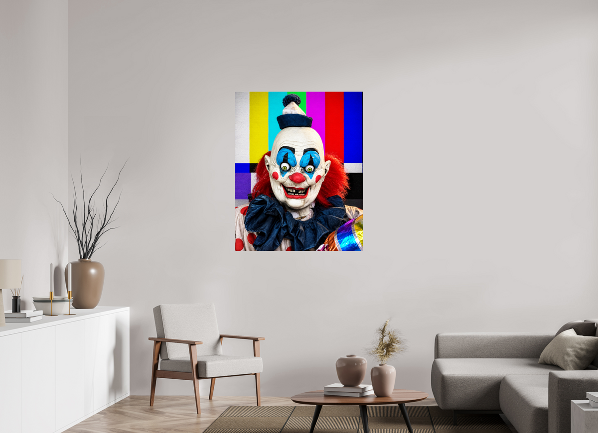 35 x 43.7″, WW ALUM Francesca Gerardi, TV Clown