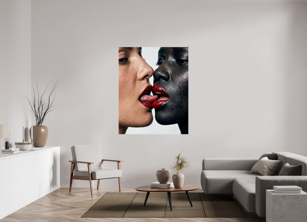47 x 58.9″, Complete Wet Lips, New York 2014