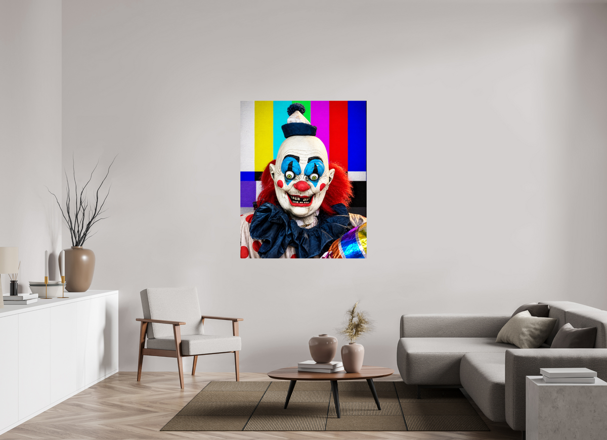 43 x 53.7″, WW ALUM Francesca Gerardi, TV Clown