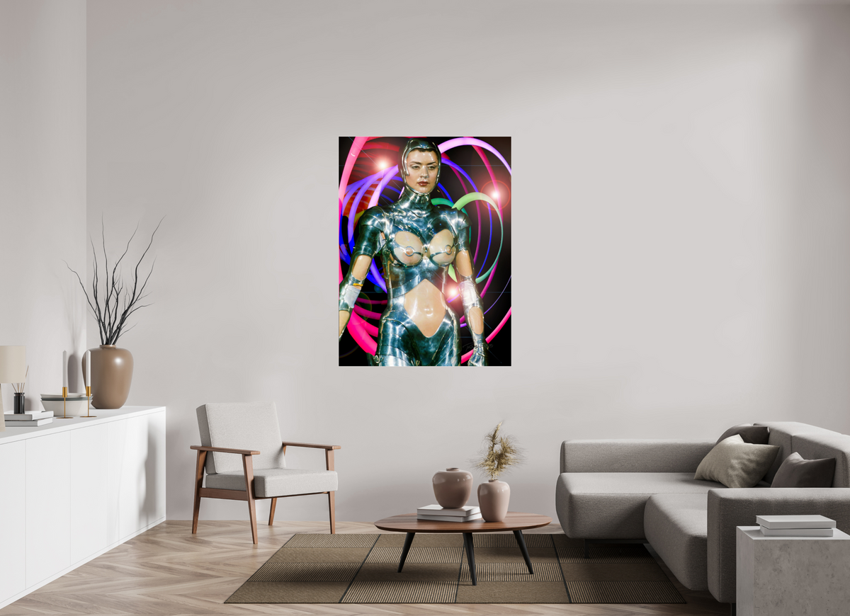 42 x 56″, Complete Neon Cyborg,  Paris 1997