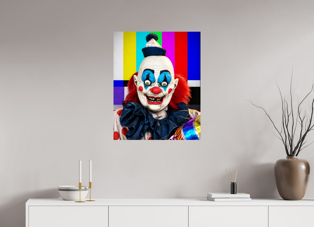 24 x 30″, WW ALUM Francesca Gerardi, TV Clown