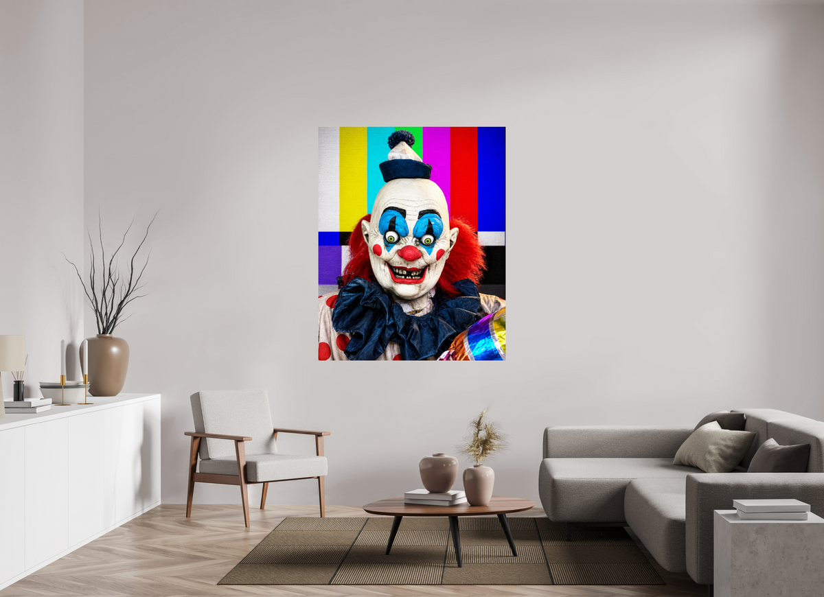 47 x 58.7″, WW ALUM Francesca Gerardi, TV Clown