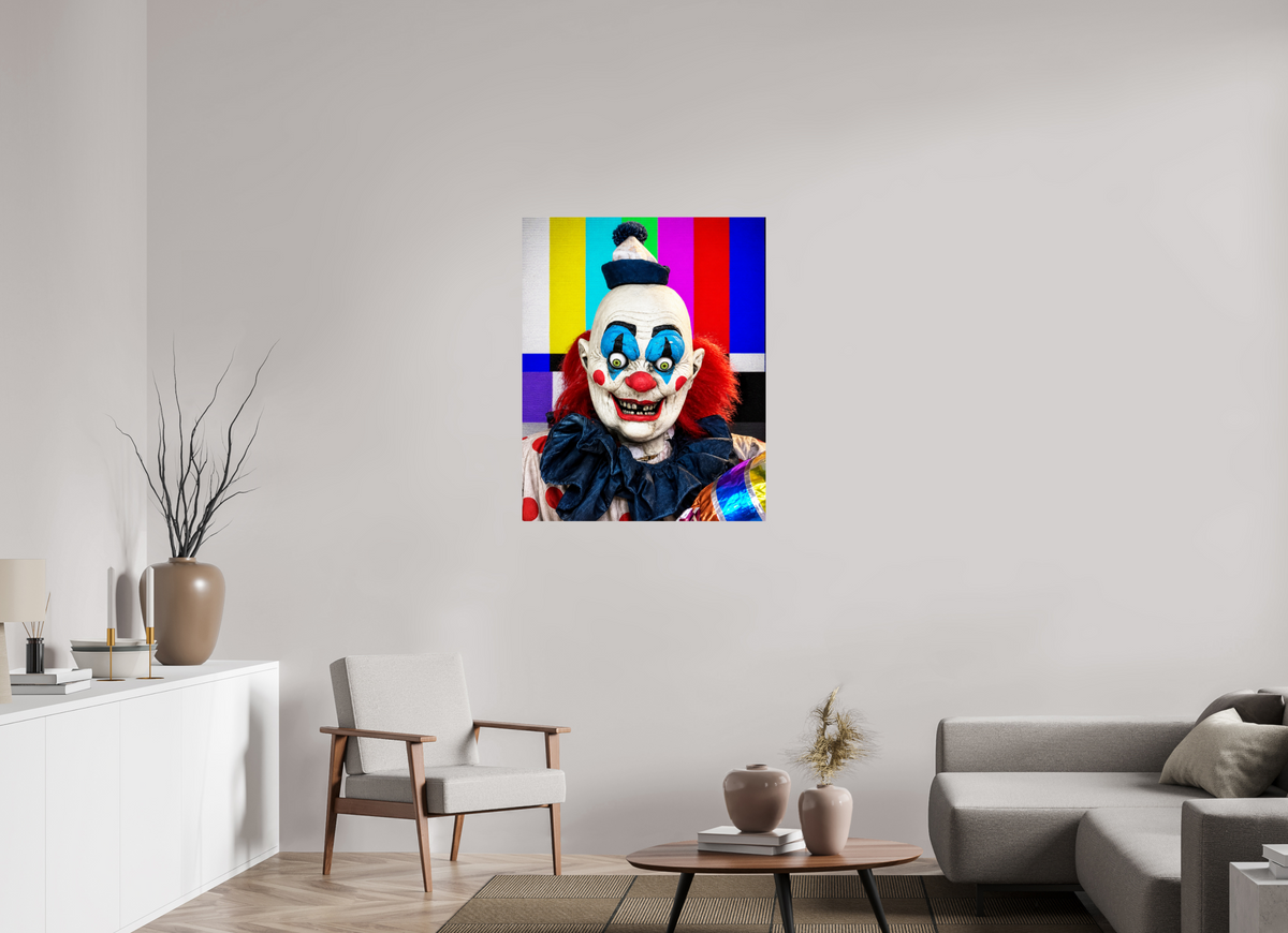 31 x 38.7″, WW ALUM Francesca Gerardi, TV Clown