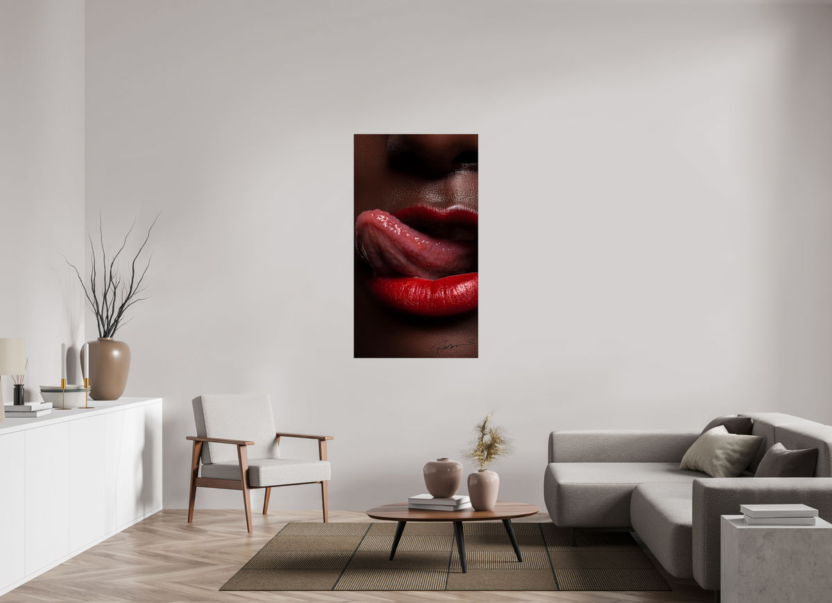 31 x 55.8″, Complete Roberto Rabanne, Lips, New York 2006