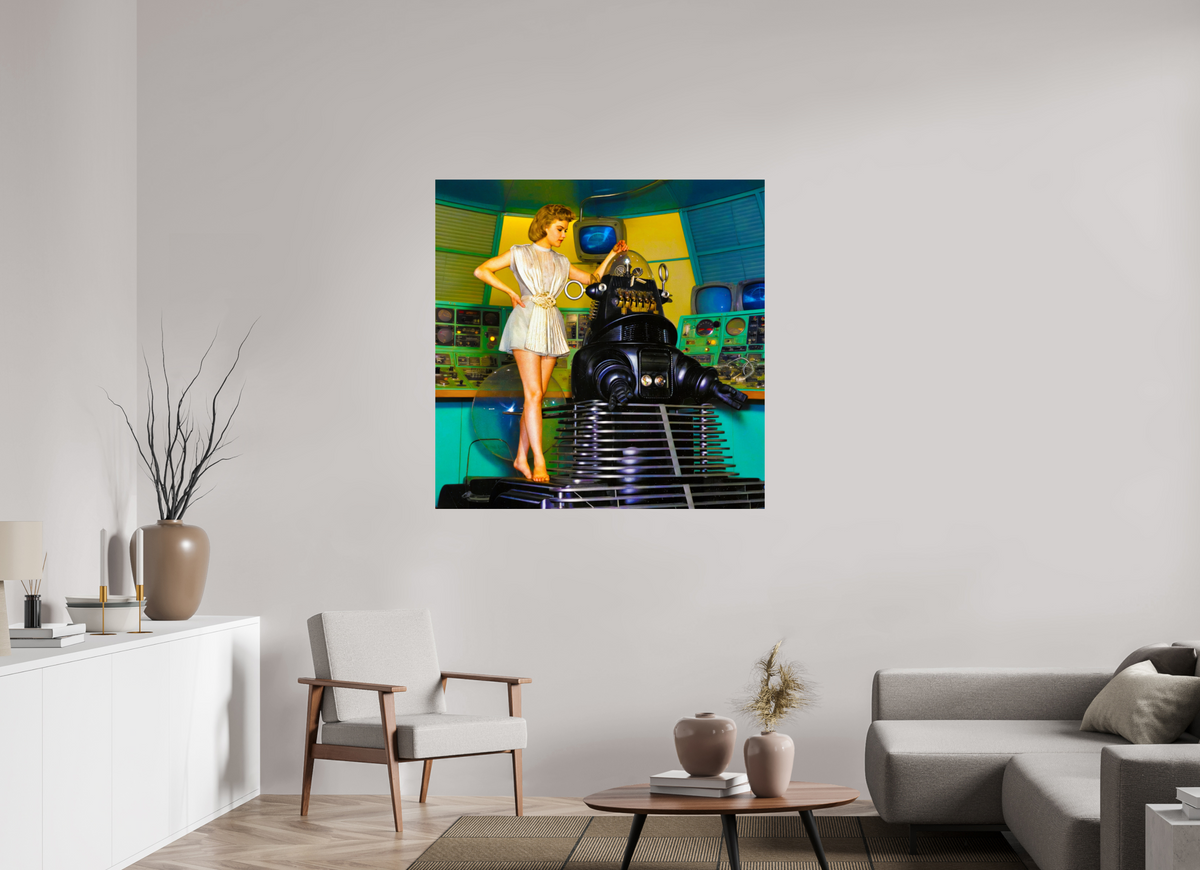 45 x 45″, WW ALUM Francesca Girardi, Robbie The Robot & Babe