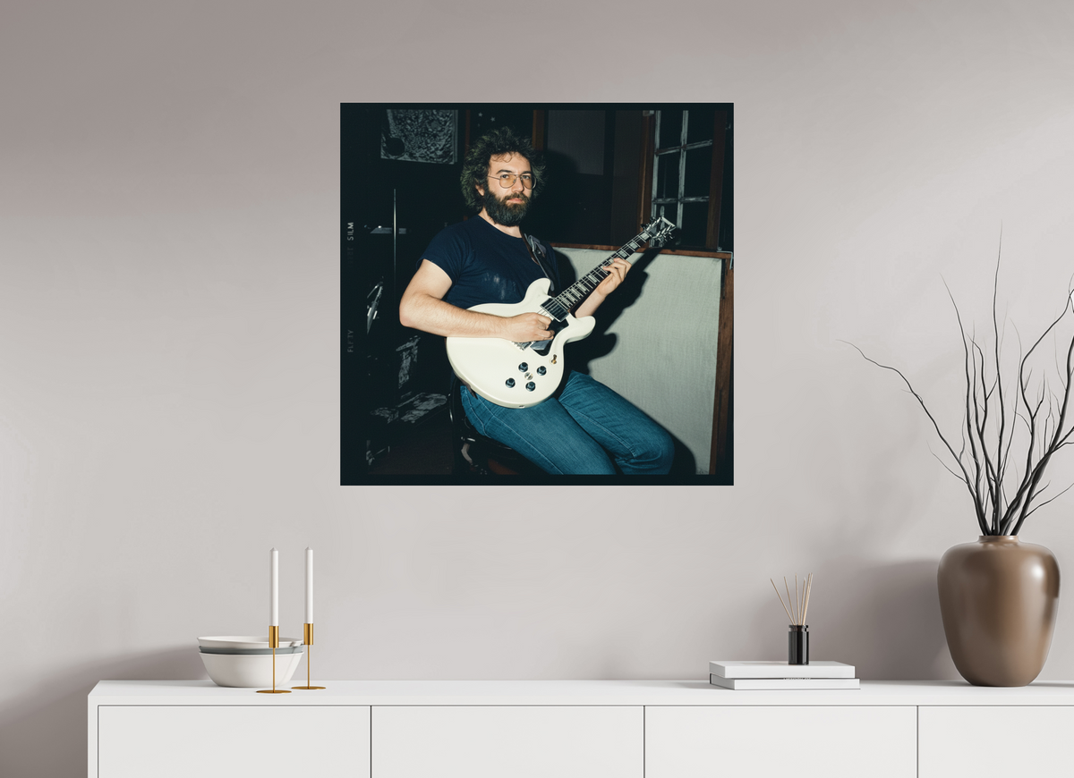 31.8 x 31″, Complete Jerry Garcia, "Reflections" recording session.San Francisco 1976