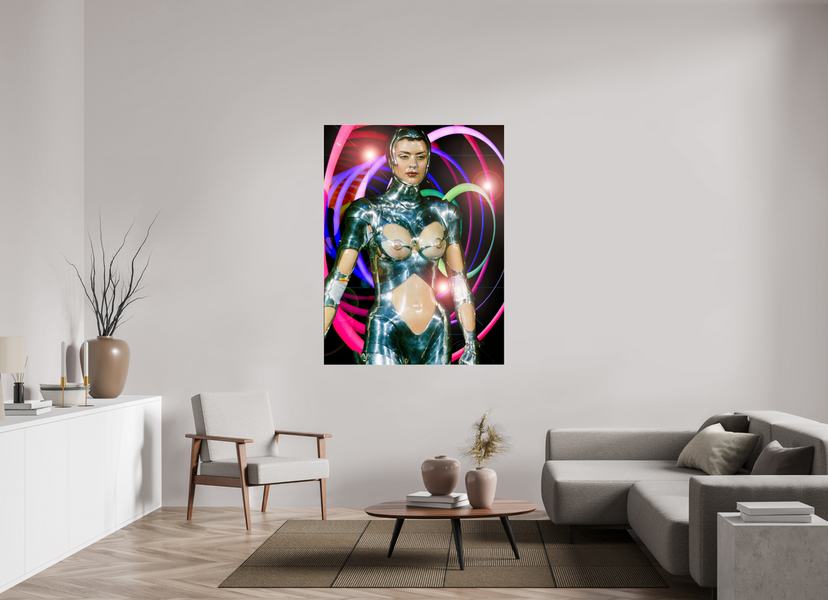 45 x 60″, Complete Neon Cyborg,  Paris 1997