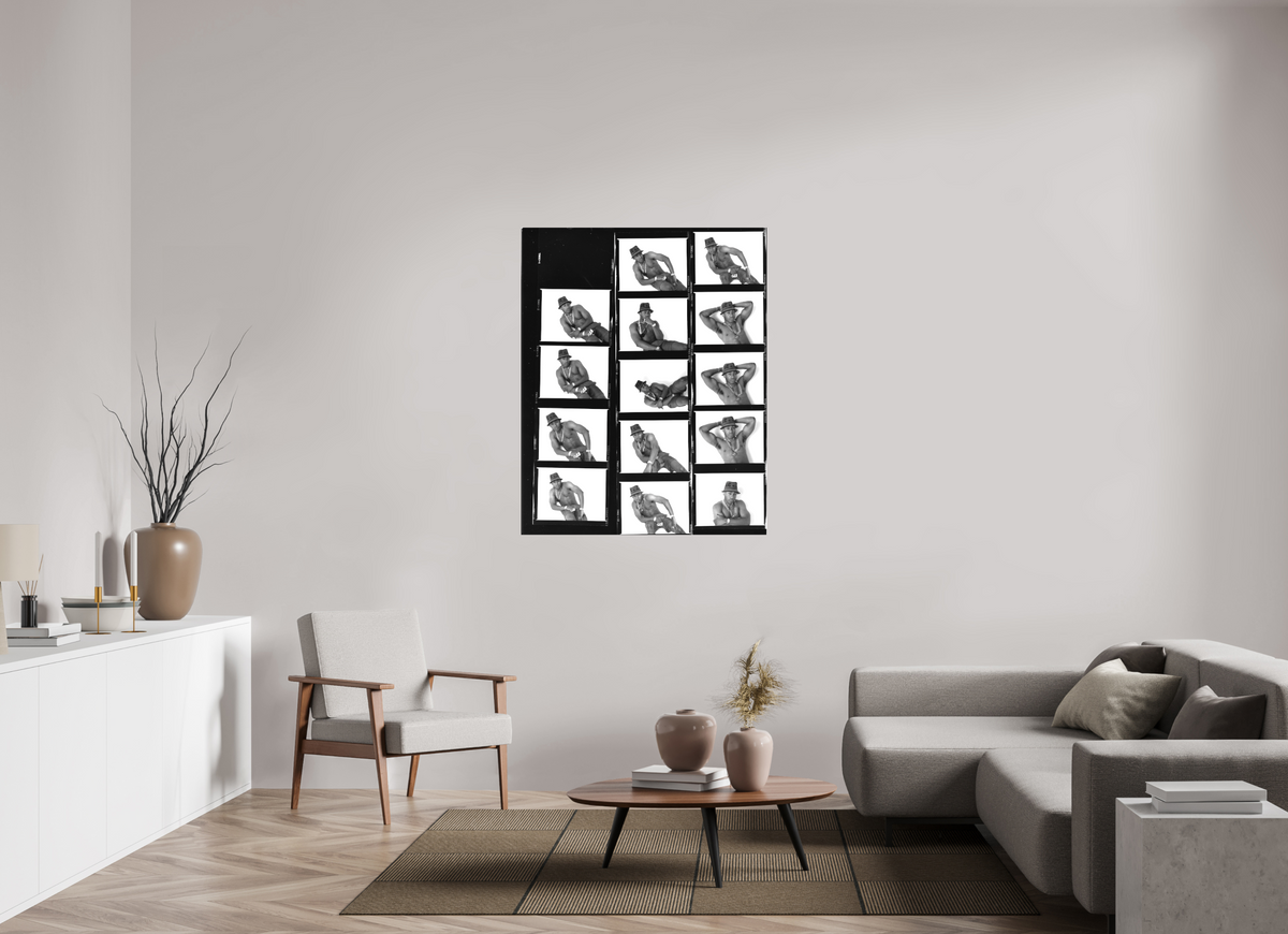 39 x 48.9″, WW CANVAS LL Cool J, New York proof sheet 1989