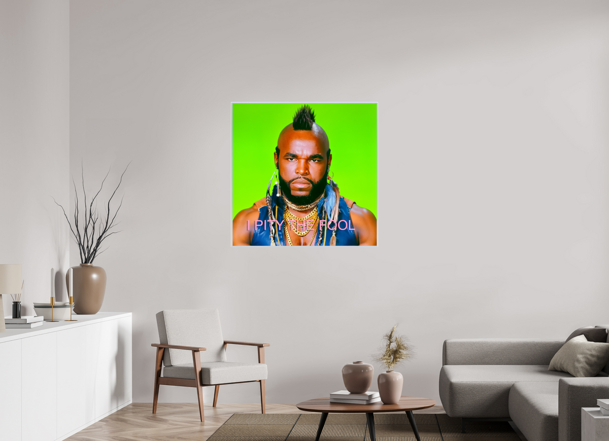 39.6 x 39″, Complete Roberto Rabanne, I Pity The Fool, 2000