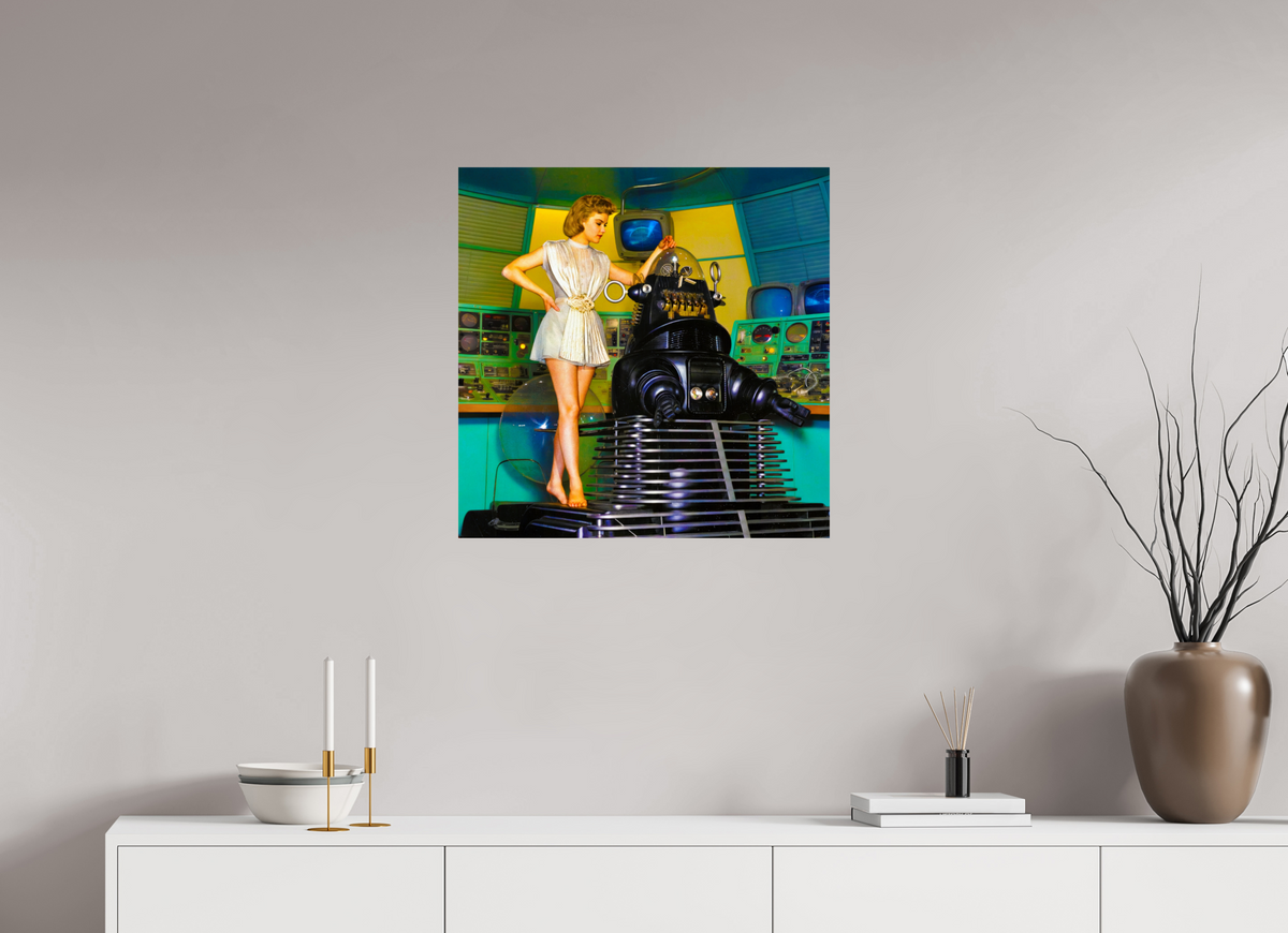 25 x 25″, WW ALUM Francesca Girardi, Robbie The Robot & Babe