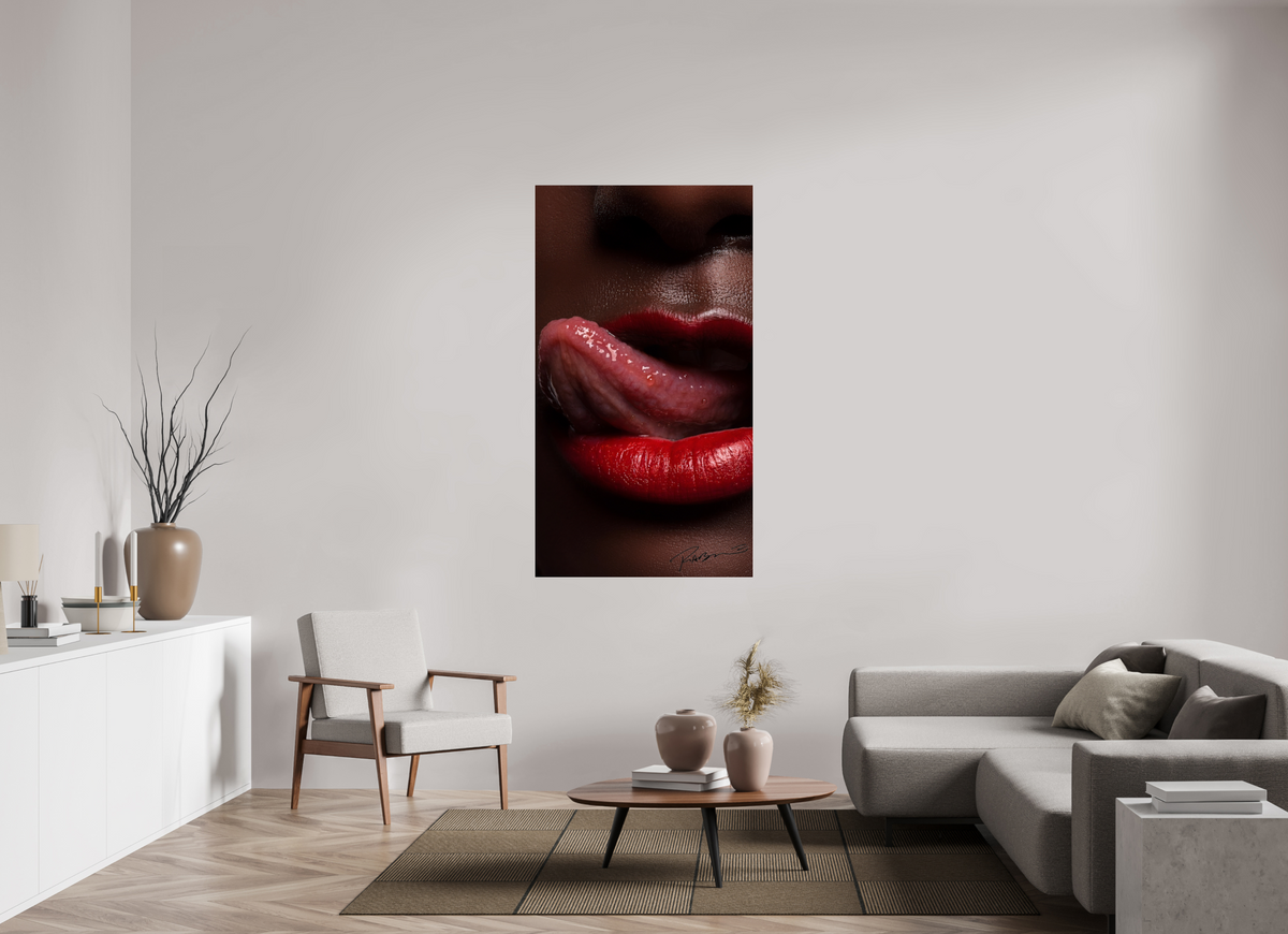 35 x 63″, Complete Roberto Rabanne, Lips, New York 2006