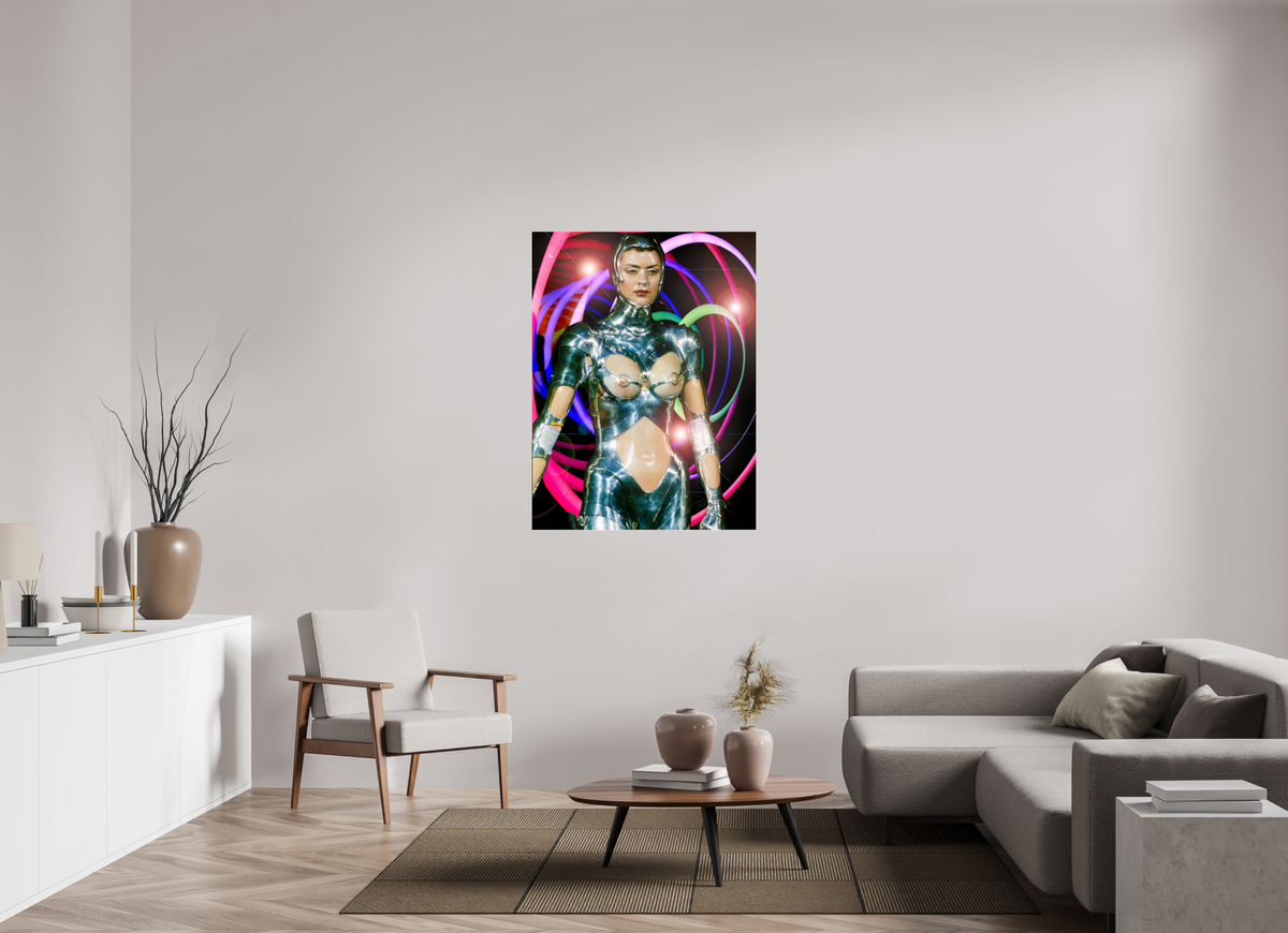 36 x 48″, Complete Neon Cyborg,  Paris 1997