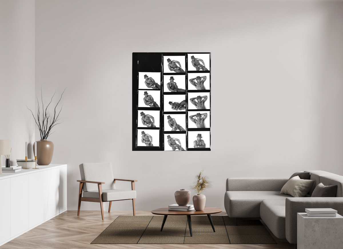 47 x 58.9″, WW CANVAS LL Cool J, New York proof sheet 1989