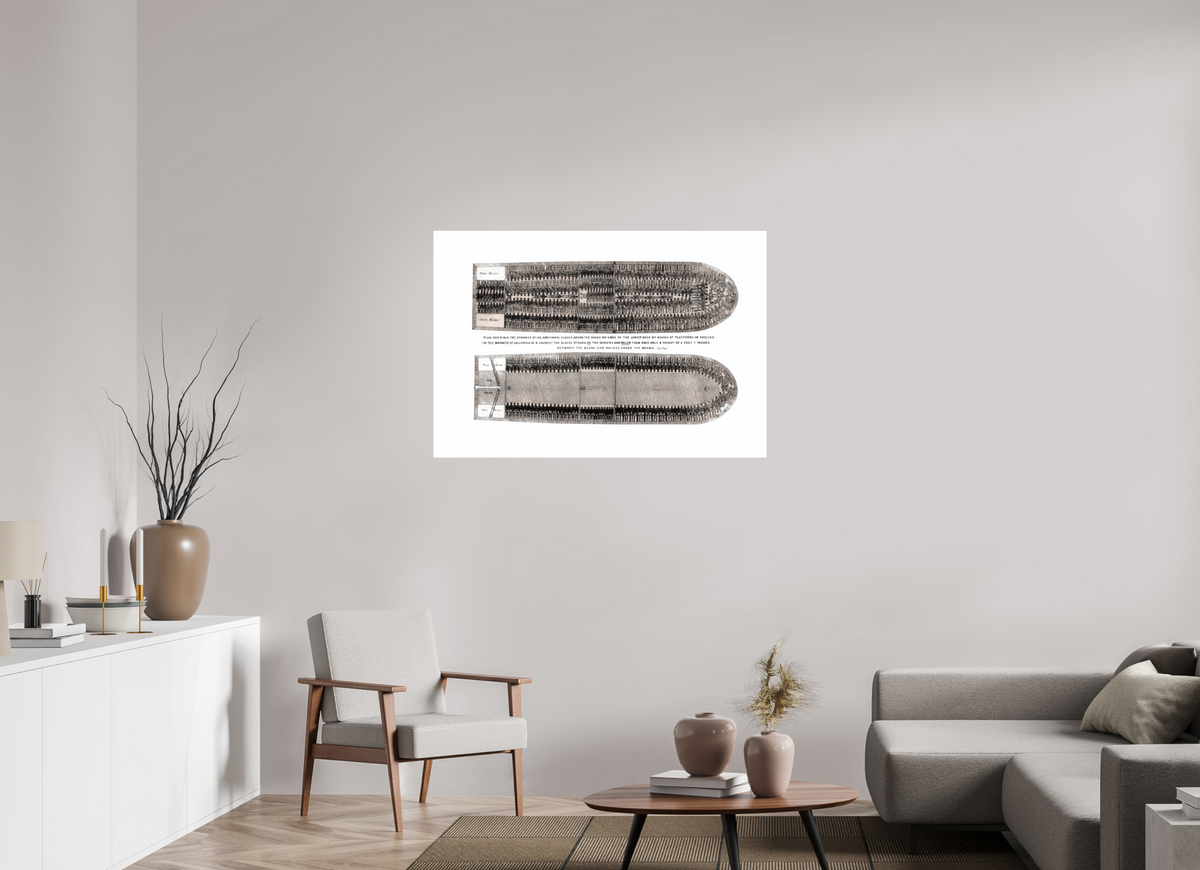 45.5 x 31″, Photo Print Under Acrylic Glass The Middle Passage, 1999