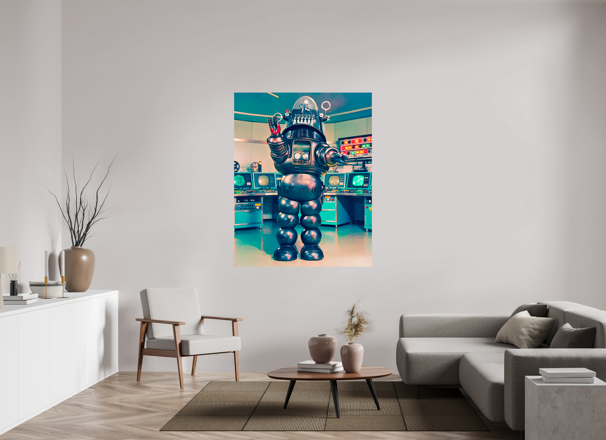 47 x 59.3″, WW ALUM Robbie The Robot