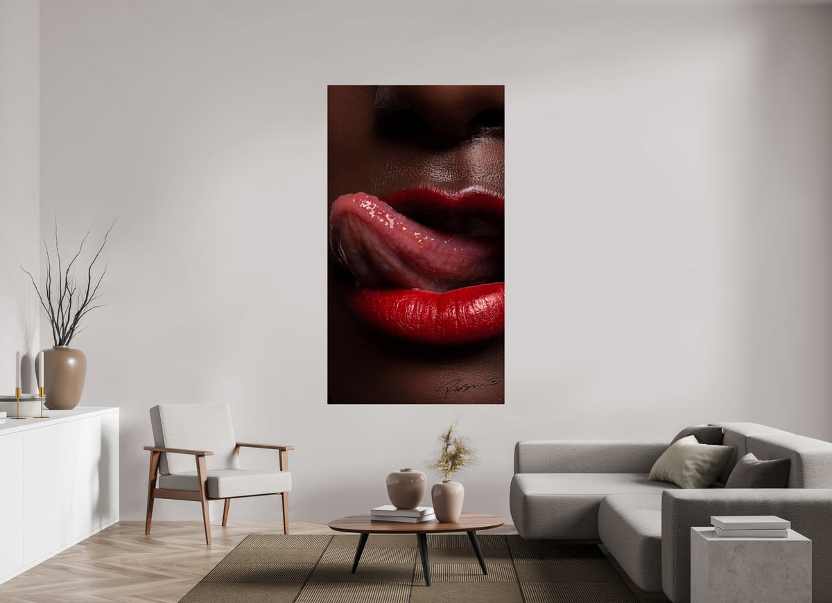 43 x 77.4″, Complete Roberto Rabanne, Lips, New York 2006