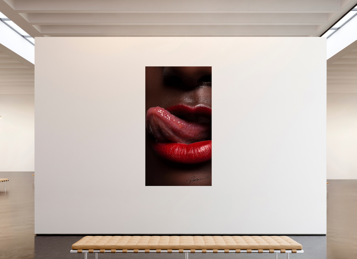 47 x 84.6″, Complete Roberto Rabanne, Lips, New York 2006