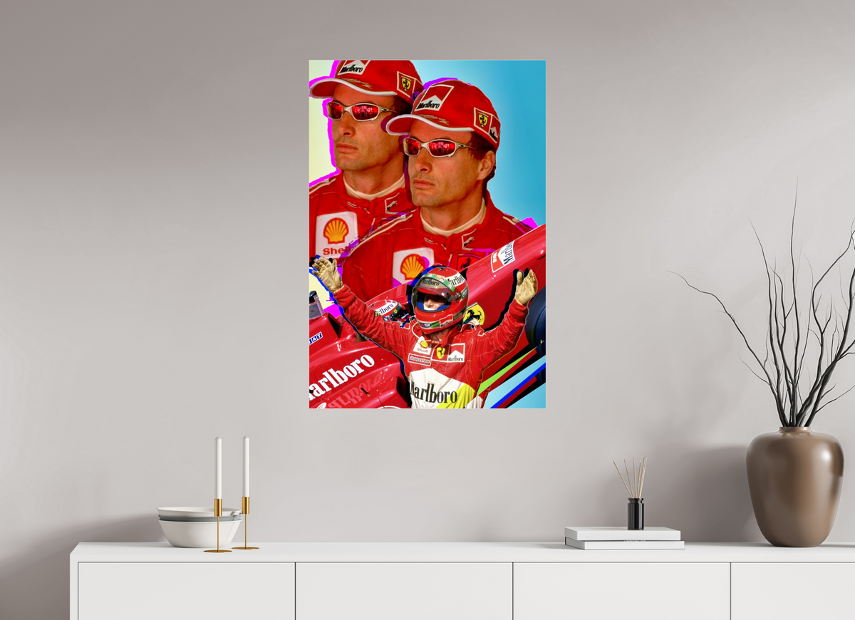 24 x 35.4″, Complete Roberto Rabanne, Eddie Irvine 1999