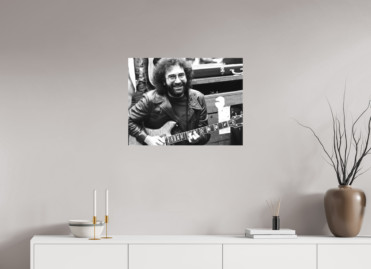 26.3 x 20″, WW CANVAS Jerry Garcia, Golden Gate Park 1974