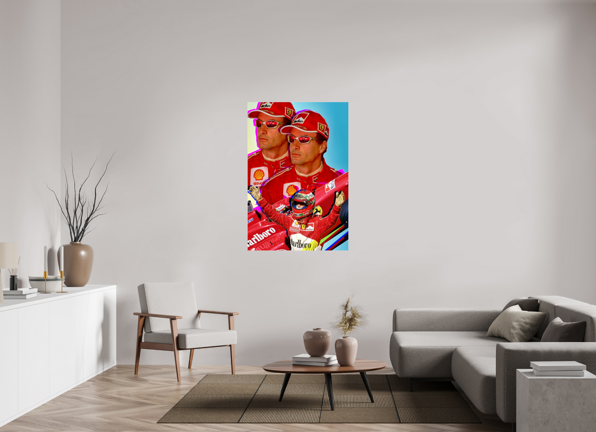 35 x 51.5″, Complete Roberto Rabanne, Eddie Irvine 1999
