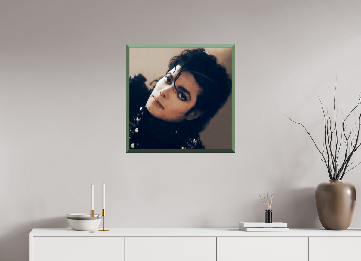 25 x 25″, WW FRAME PRINT Michael Jackson, Los Angeles 1987