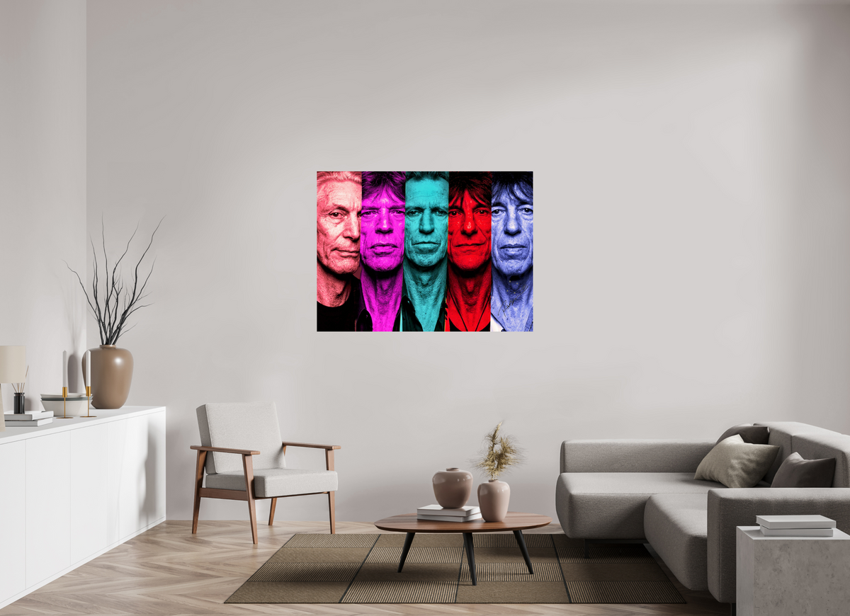 52.6 x 39″, WW ALUM Rolling Stones X5