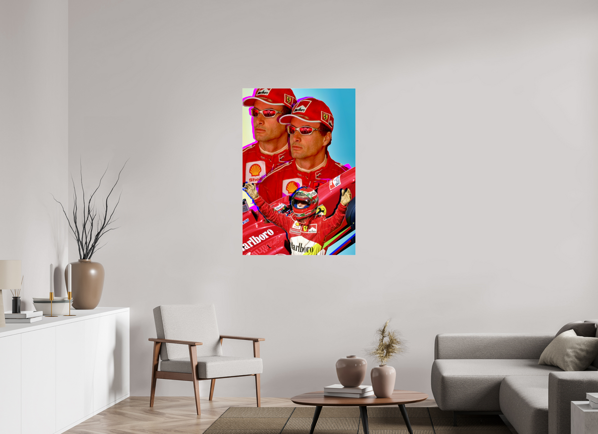 31 x 45.7″, Complete Roberto Rabanne, Eddie Irvine 1999